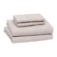 Amazon Basics Lightweight Super Soft Easy Care Microfiber 4-Piece Bed Sheet Set with 14-Inch